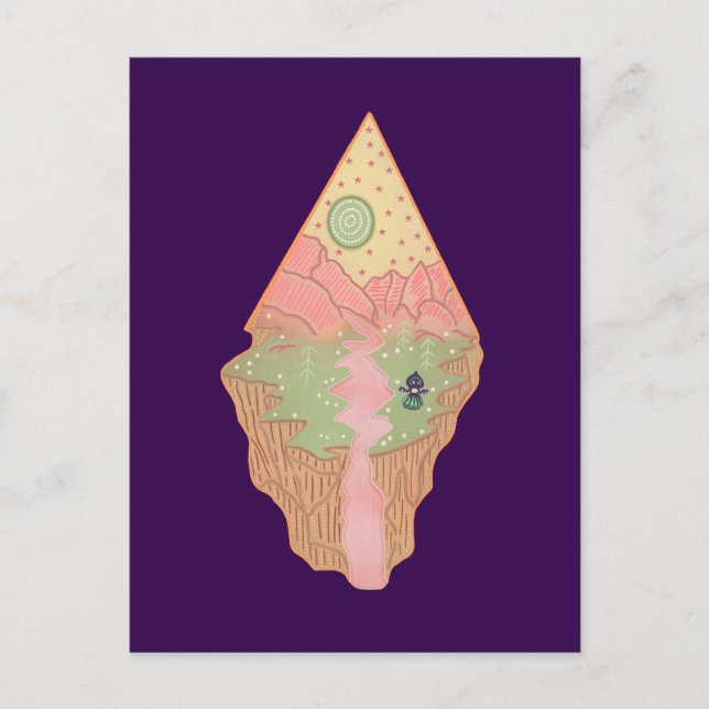 Flatwoods Monster Home Planet | Cryptid Folklore Postcard (Front)