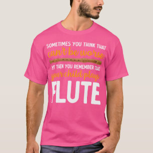 Flautist Orchestra Player Marching Band Musician F T-Shirt
