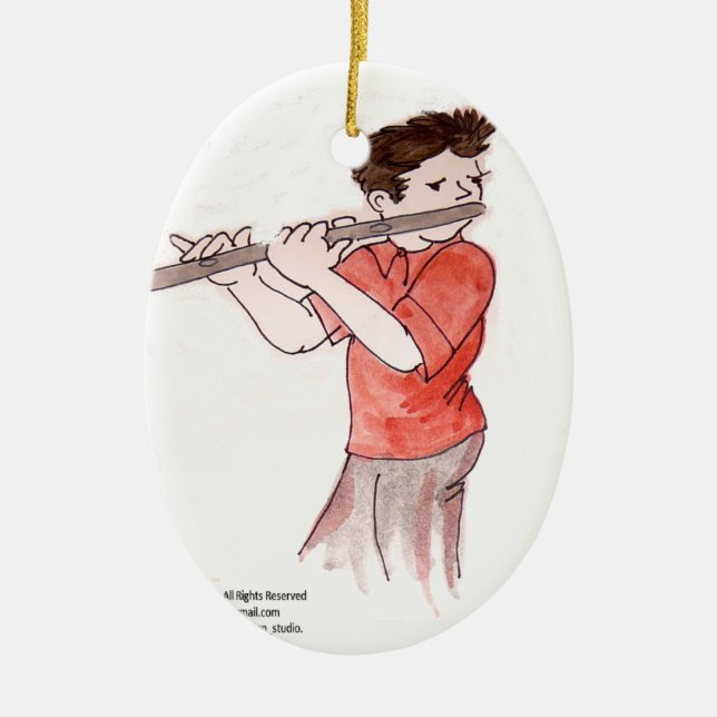 Flautist Ornament (Front)