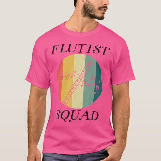 Flautist Squad Orchestra Music Flute Player T-Shirt