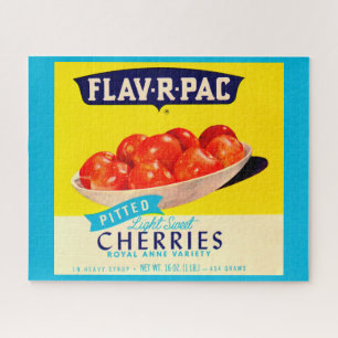 Flav-R-Pac pitted cherries label Jigsaw Puzzle