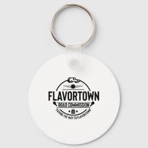 Flavortown Men And Women Foodies Gift Tees Flavort Key Ring