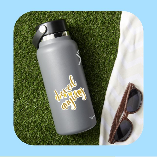 Flawed - loved anyway faith based sticker vinyl (Creator Uploaded)