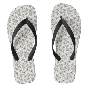 Flax-leaf pattern traditional japanese desgin jandals