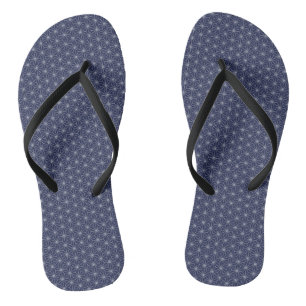 Flax-leaf pattern traditional japanese desgin jandals