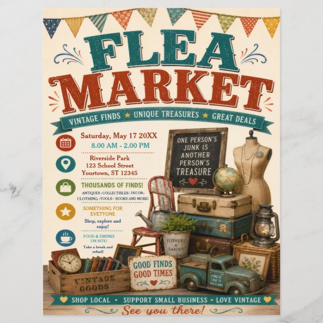 Flea Market Poster Flyer (Front)
