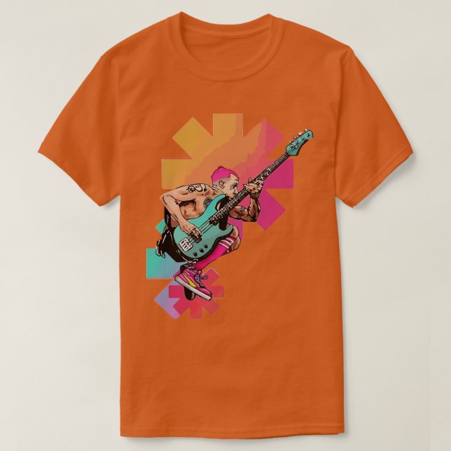 Flea Member Rd Hot Chilli Peppers T-Shirt (Design Front)