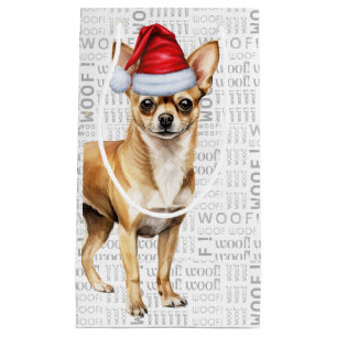 Fleas Navidog Chihuahua Funny Christmas Small Gift Bag