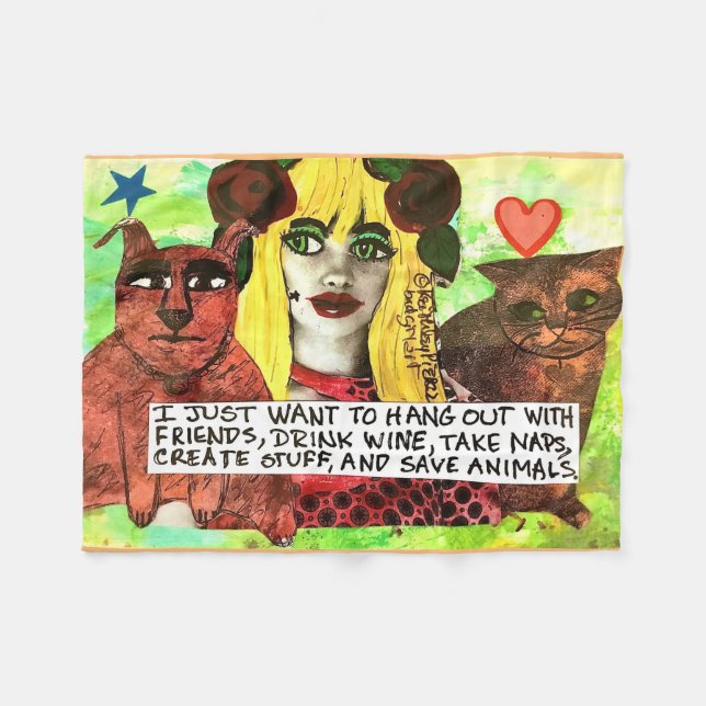 Fleece Blanket (Front (Horizontal))