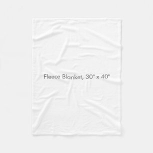 Fleece Blanket, 30" x 40" Blanket