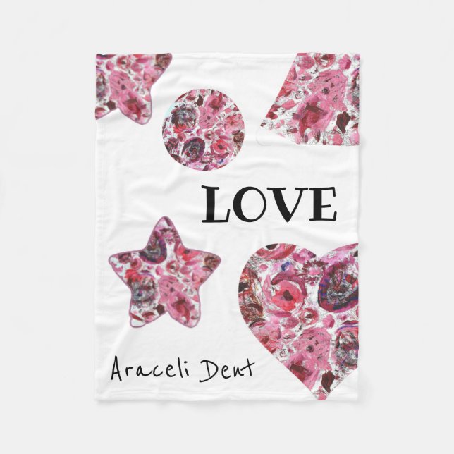 Fleece Blanket, 76.2 cm x 101.6 cm Red (Front)