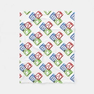 Fleece Blanket/ABC Blocks Blanket