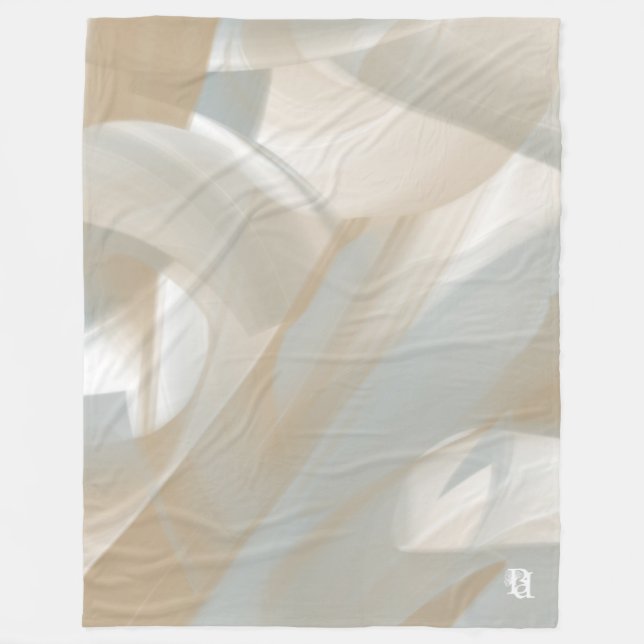 Fleece Blanket Abstract Home Trend Sandy Tornado (Front)