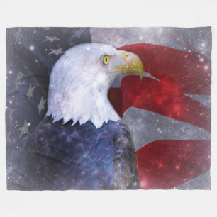 Fleece Blanket/American Bald Eagle Blanket