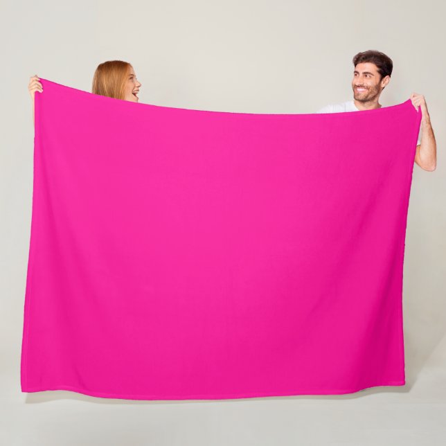 Fleece Blanket, Bright Pink (In Situ)