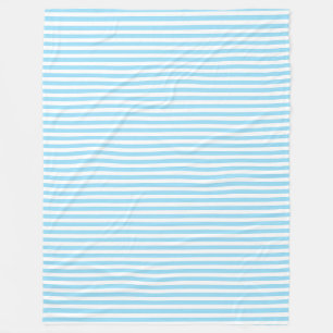 Fleece blanket Clearwater Stripe capri blue