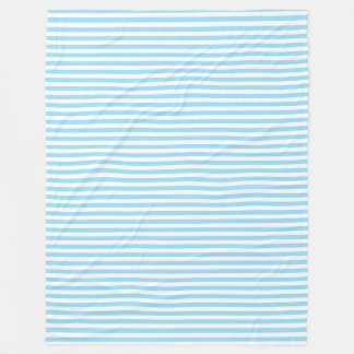 Fleece blanket Clearwater Stripe capri blue