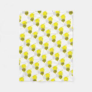 Fleece Blanket/Cute Bumblebees Blanket
