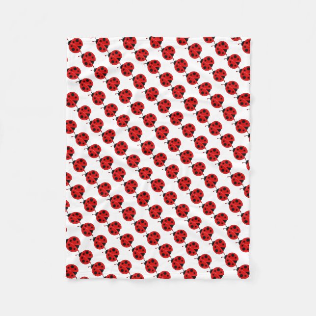 Fleece Blanket/Cute Ladybug Blanket (Front)