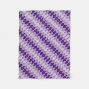 Fleece Blanket - Diagonal Argyle Pattern