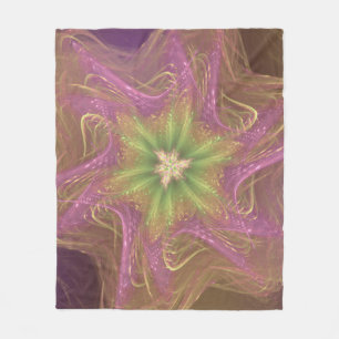 Fleece Blanket Fractal Light Purple Palette