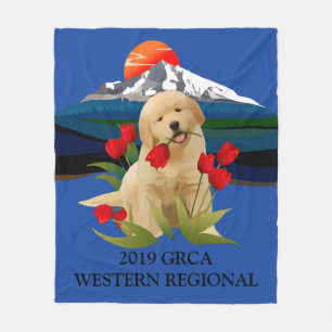 Fleece Blanket Golden Retriever