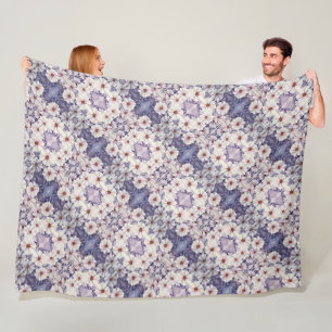 Fleece Blanket Lavender African Daisies
