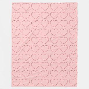 Fleece Blanket - Multiple Wire Hearts
