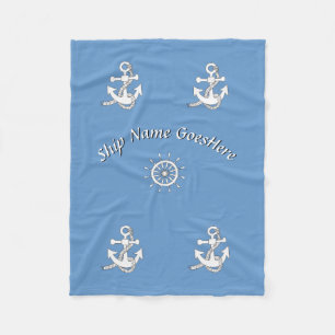 Fleece Blanket - Nautical Theme