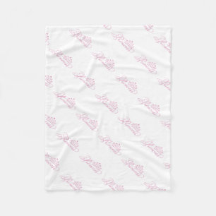 Fleece Blanket/Princess with Crown Blanket