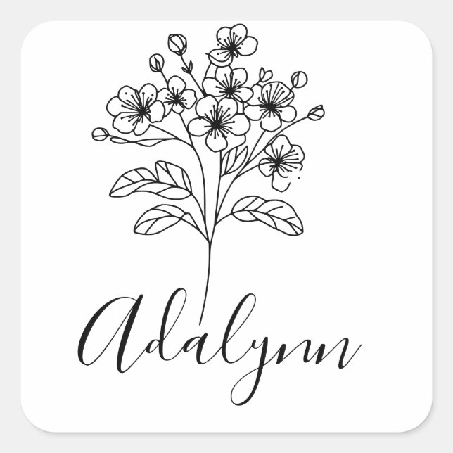 Fleece Blanket Square Sticker (Front)