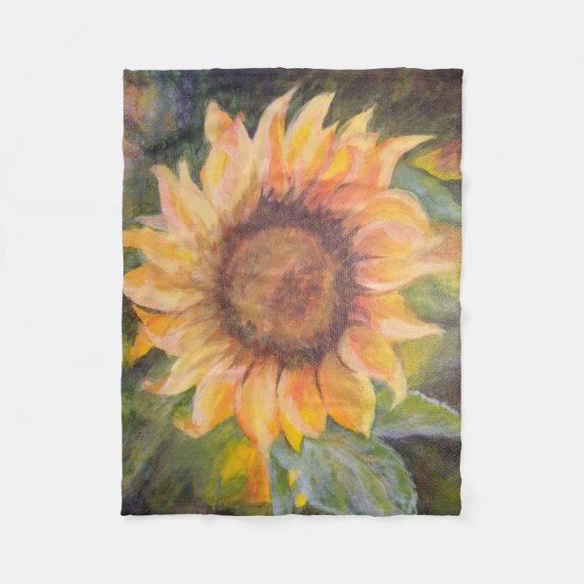 Fleece blanket Sunflower (Front)