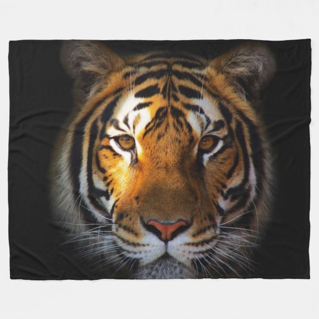 Fleece Blanket/Tiger Blanket (Front (Horizontal))