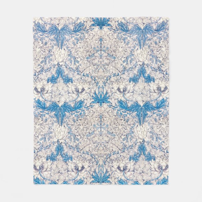 FLEECE BLANKET : WILLIAM MORRIS : HONEYSUCKLE (Front)