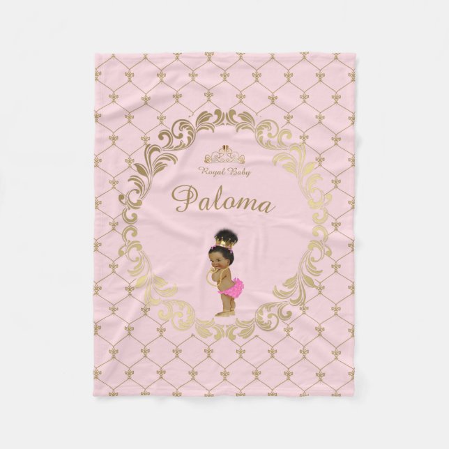 Fleece blankets,baby shower, baby girl,princess, blanket (Front)