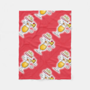 FLEECE BLANKETS - PINA COLADA RECIPE COCKTAIL ART