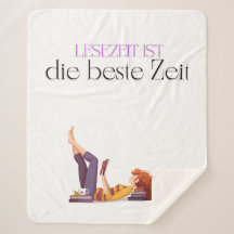Fleece corner for book lovers - "Reading time"
