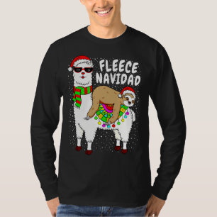 Fleece Feliz Navidad Sloth T-Shirt
