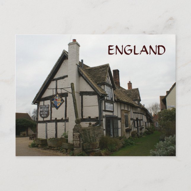 Fleece Inn Pub Postcard (Front)