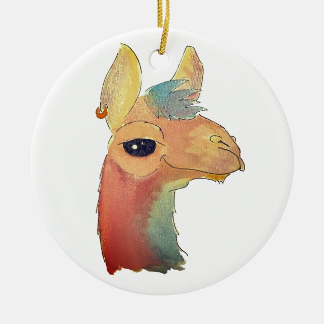 Fleece Navidad! Ceramic Tree Decoration (Front)