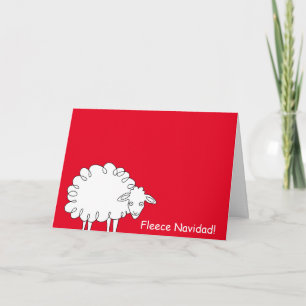 Fleece Navidad Christmas Card