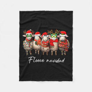 Fleece Navidad Christmas Spanish Sheep Santa Sheep
