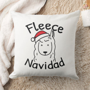 Fleece Navidad Cushion
