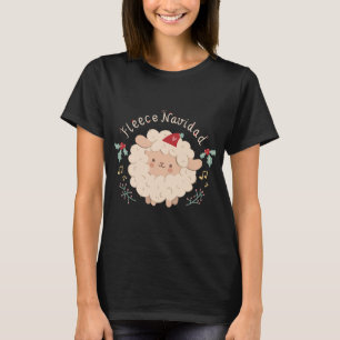 Fleece Navidad, Cute Christmas Sheep T-Shirt