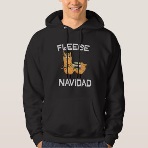 Fleece Navidad Cute Llama Alpaca Christmas Hoodie