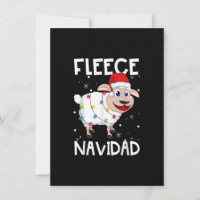 Fleece Navidad Funny Feliz Sheep Lights Christmas