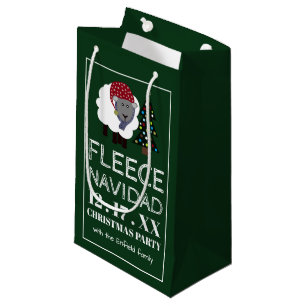 Fleece Navidad, Spanish Style Christmas Small Gift Bag