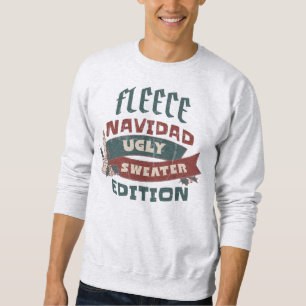 FLEECE NAVIDAD UGLY SWEATER EDITION FUNNY HOLIDAY 