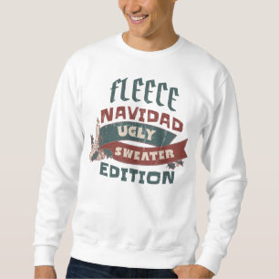 FLEECE NAVIDAD UGLY SWEATER EDITION FUNNY HOLIDAY 