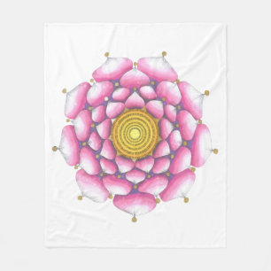 Fleece with Mandala Design Blanket